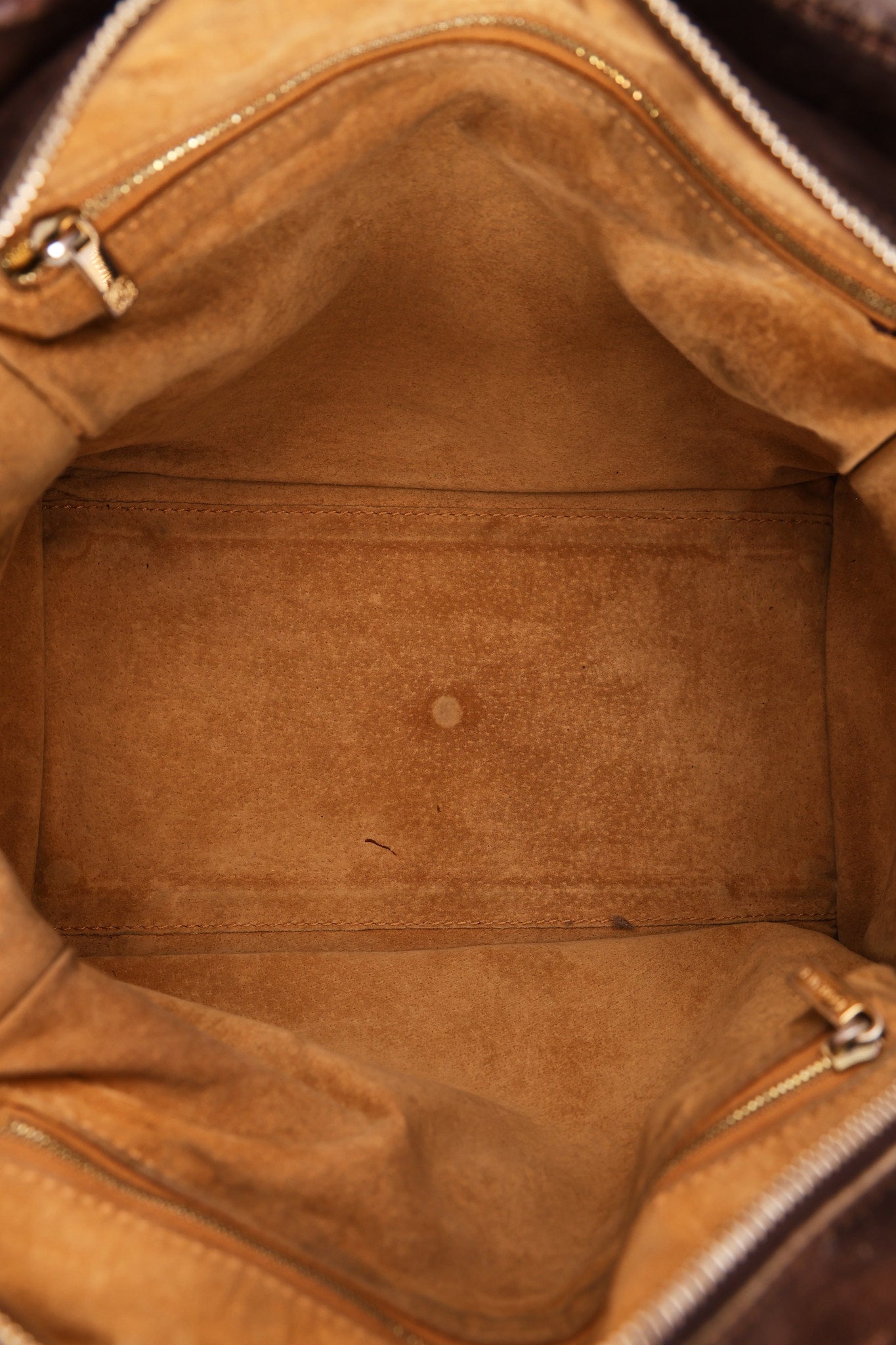 Loewe Amazona 28 Brown and Suede Croc Embossed