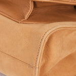Chanel Turnlock Front Pocket Shoulder Bag Brown Suede and Calfskin AGHW