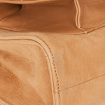 Chanel Turnlock Front Pocket Shoulder Bag Brown Suede and Calfskin AGHW
