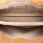Chanel Turnlock Front Pocket Shoulder Bag Brown Suede and Calfskin AGHW