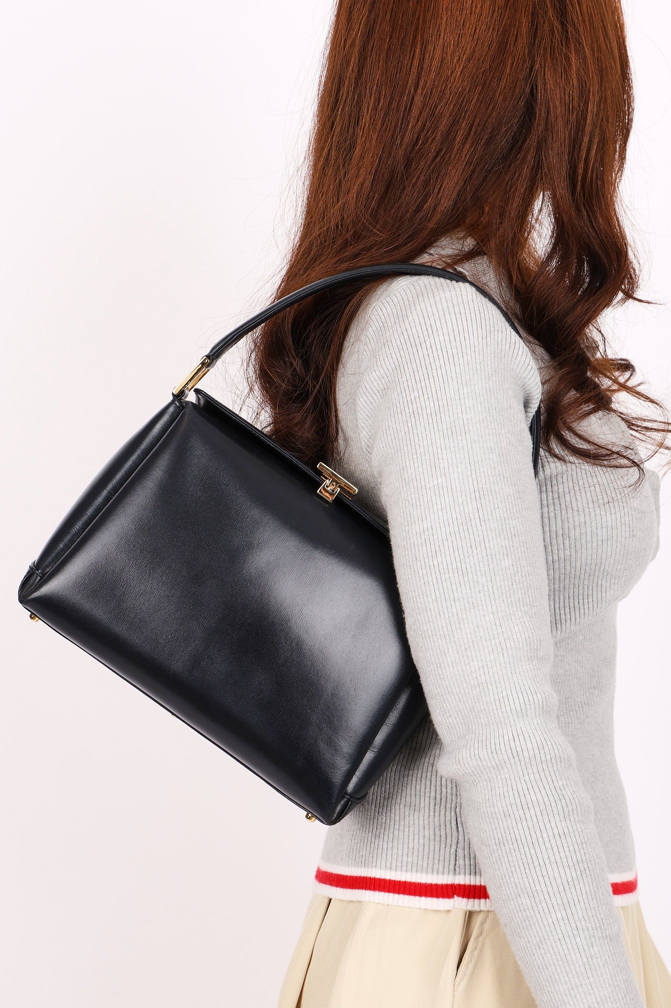 Gucci Square G-Clasp Box Top Handle Bag