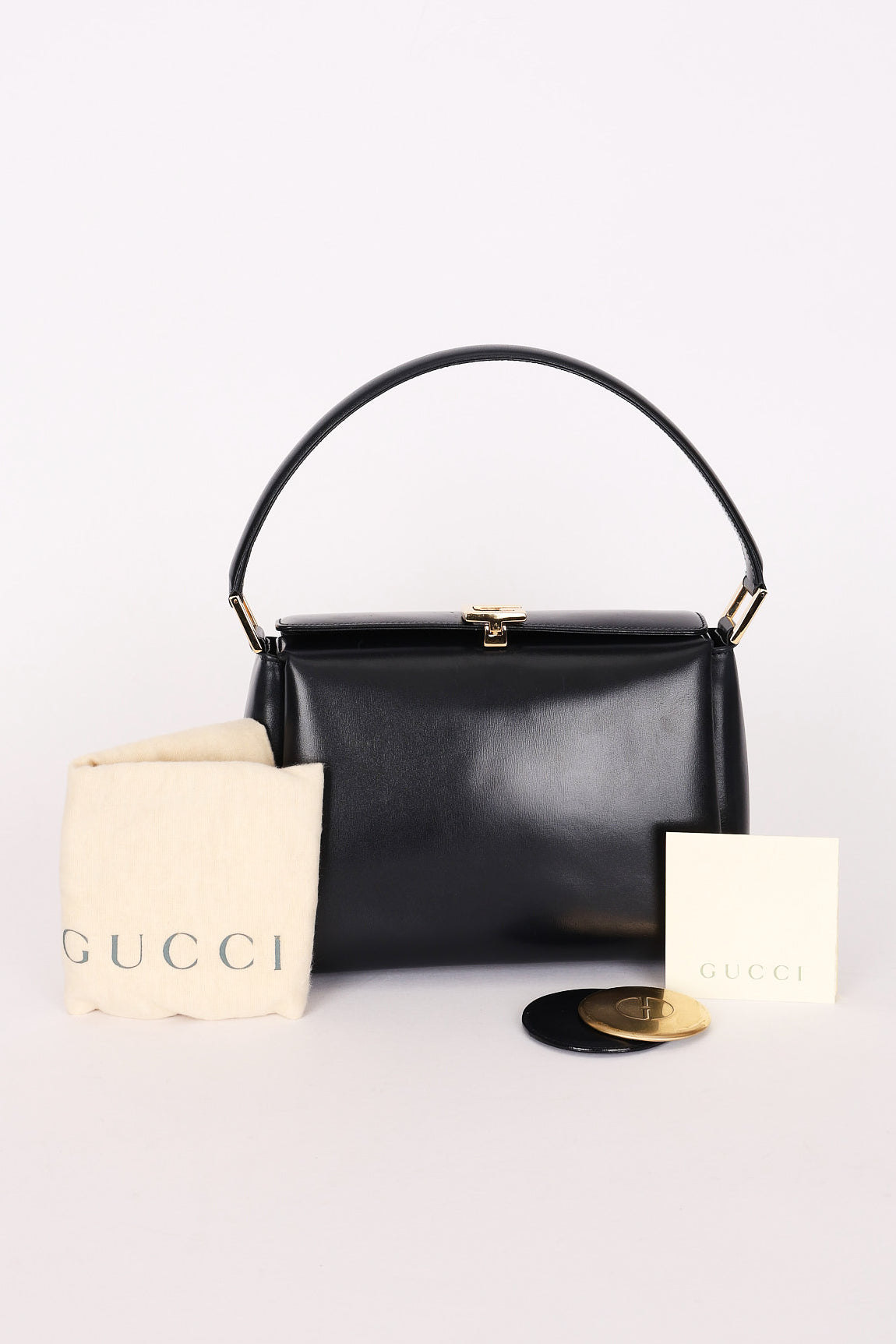 Gucci Square G-Clasp Box Top Handle Bag