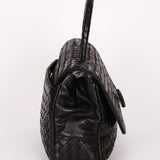 Bottega Veneta Turnlock Intrecciato Top Handle Bag