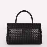 Bottega Veneta Turnlock Intrecciato Top Handle Bag