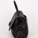 Bottega Veneta Turnlock Intrecciato Top Handle Bag