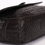 Bottega Veneta Turnlock Intrecciato Top Handle Bag