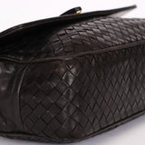 Bottega Veneta Turnlock Intrecciato Top Handle Bag