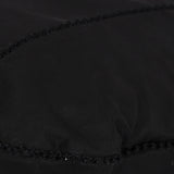 Prada Beaded Shoulder Bag Black Nylon