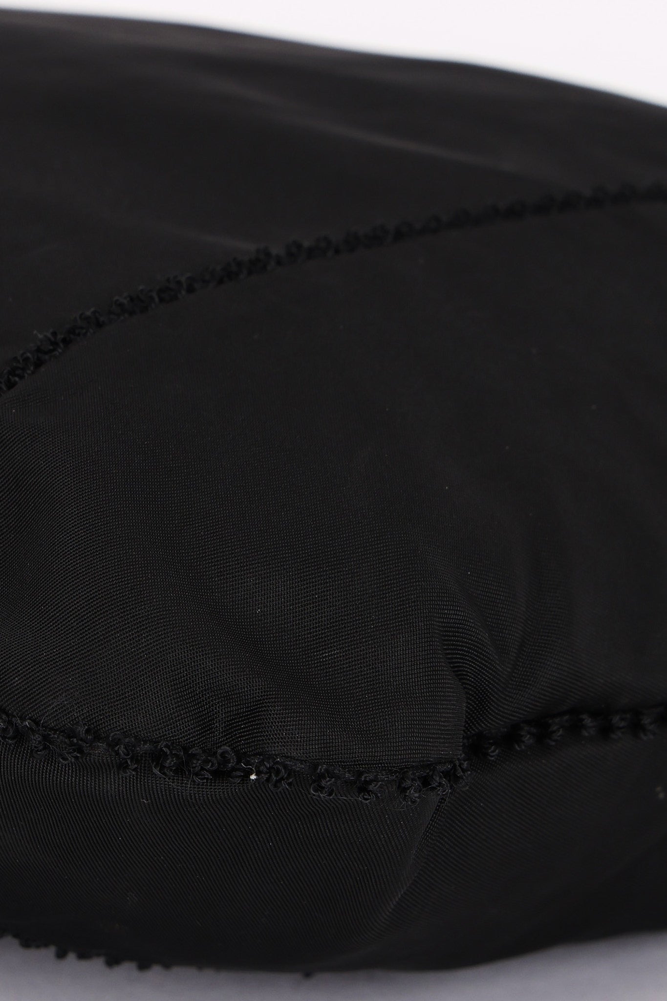 Prada Beaded Shoulder Bag Black Nylon