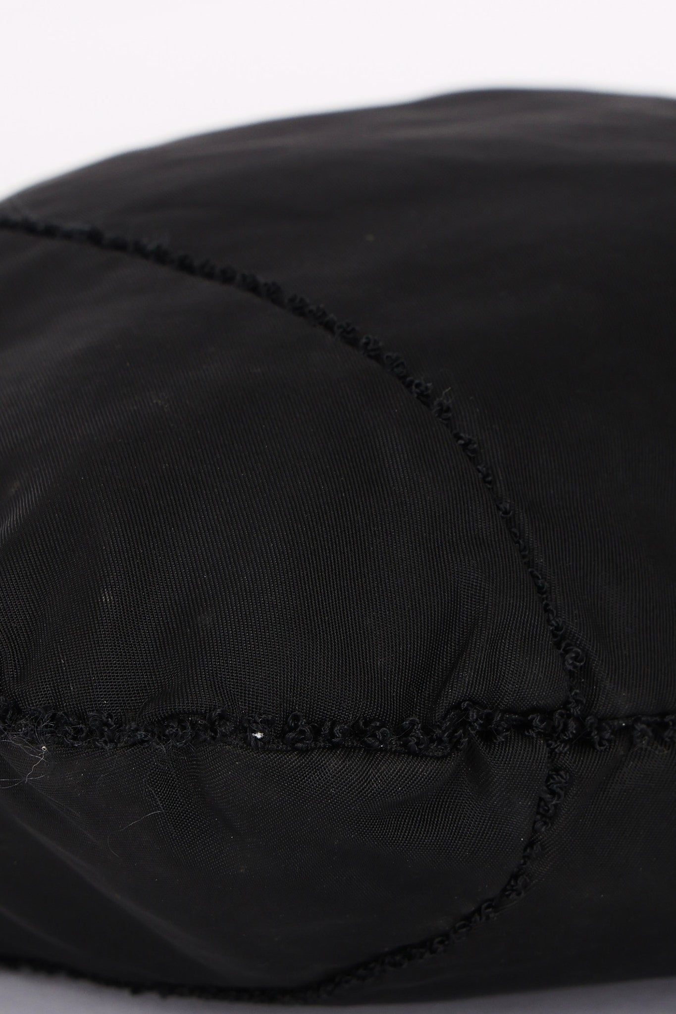 Prada Beaded Shoulder Bag Black Nylon