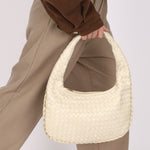 Bottega Veneta Intrecciato Hobo Cream