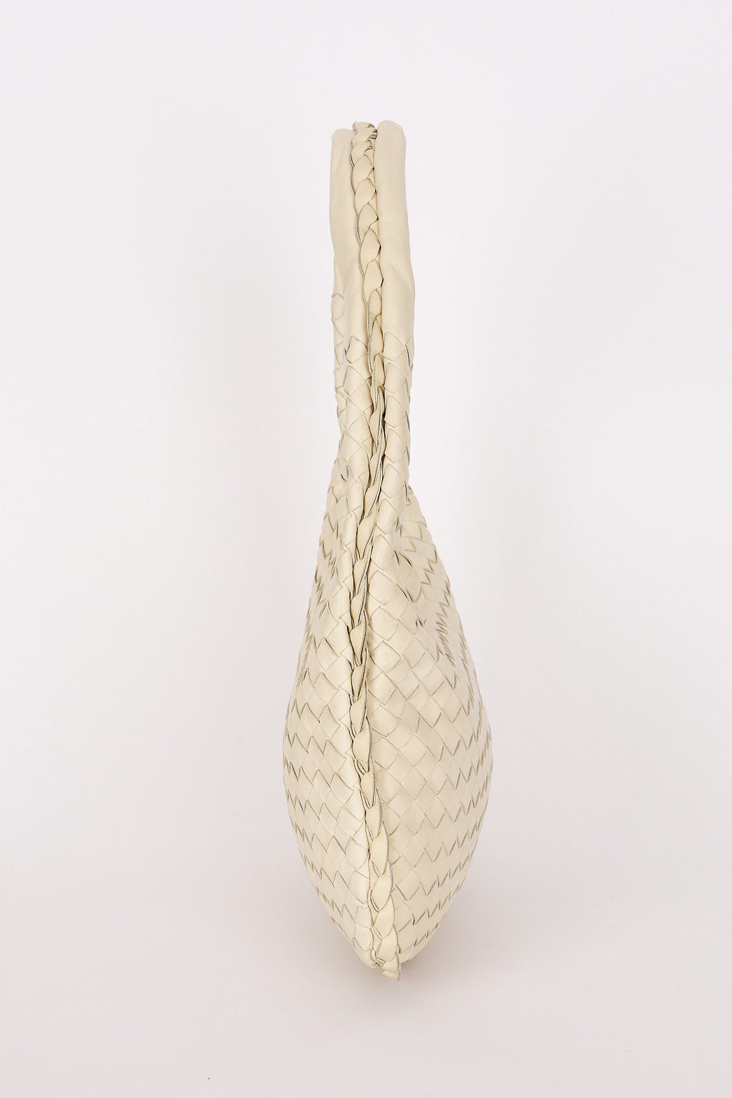 Bottega Veneta Intrecciato Hobo Cream