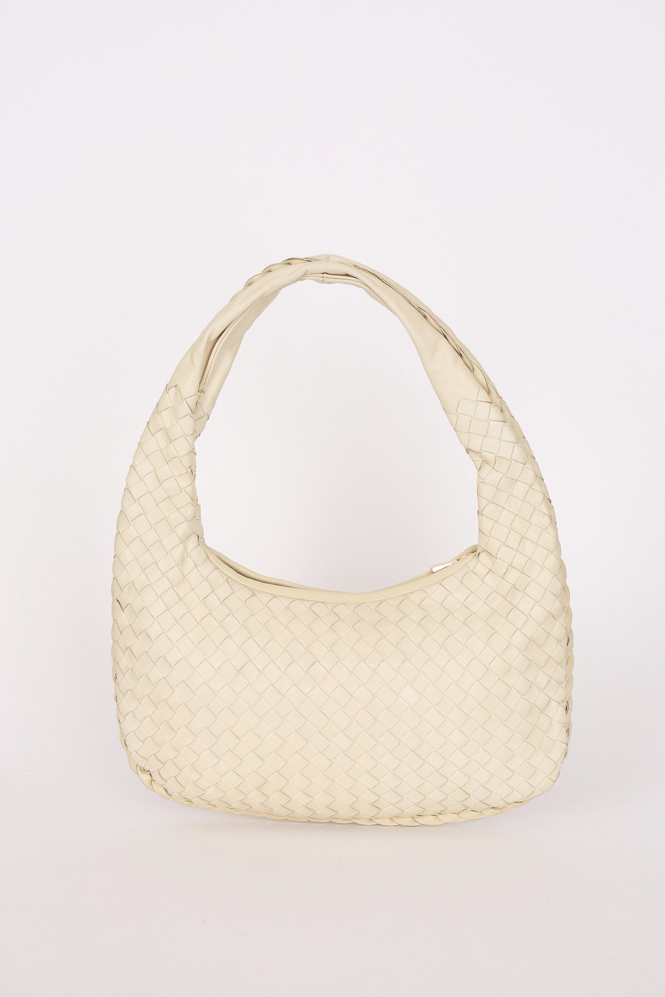 Bottega Veneta Intrecciato Hobo Cream