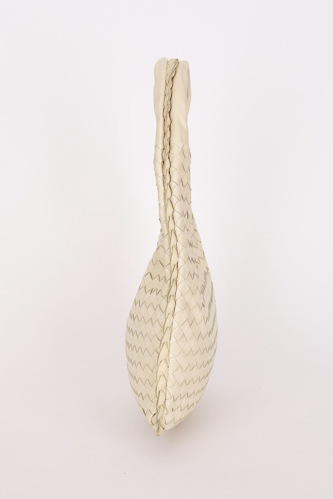 Bottega Veneta Intrecciato Hobo Cream