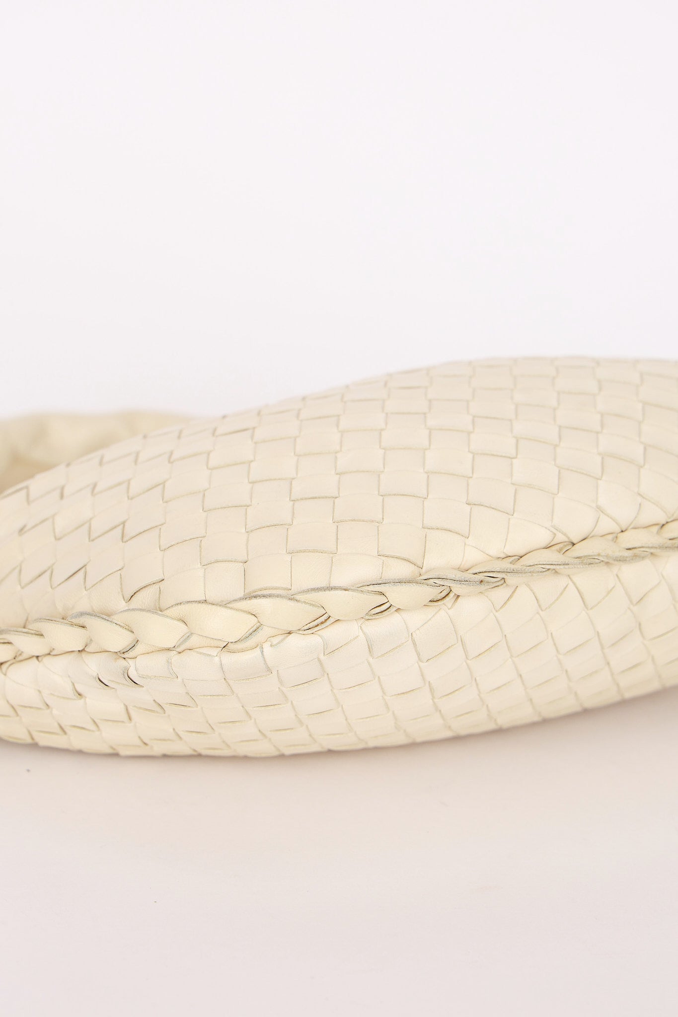 Bottega Veneta Intrecciato Hobo Cream