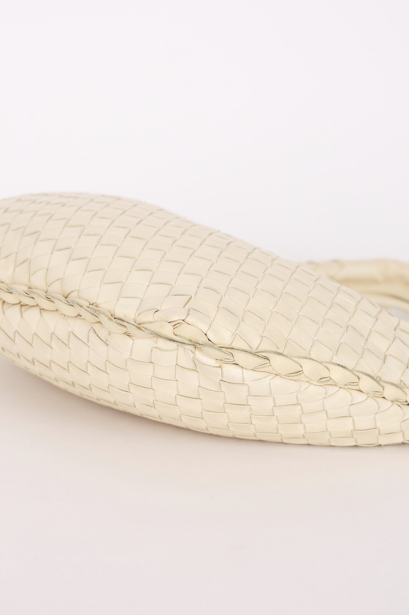 Bottega Veneta Intrecciato Hobo Cream