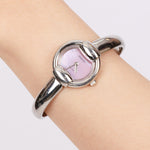 Gucci Pearl Face Circle Stainless Steel Watch