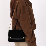 Gucci Velvet Clutch with Chain