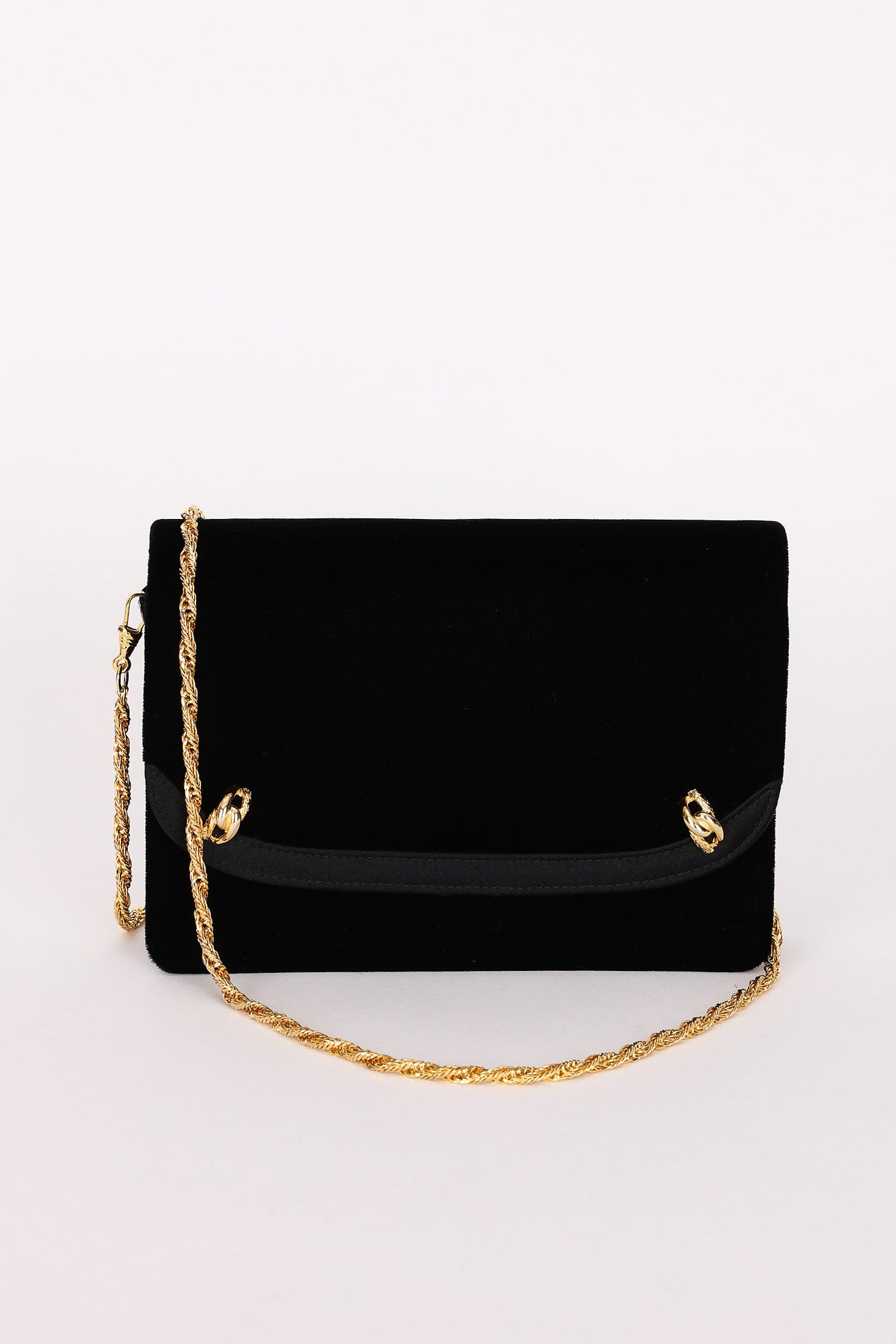 Gucci Velvet Clutch with Chain