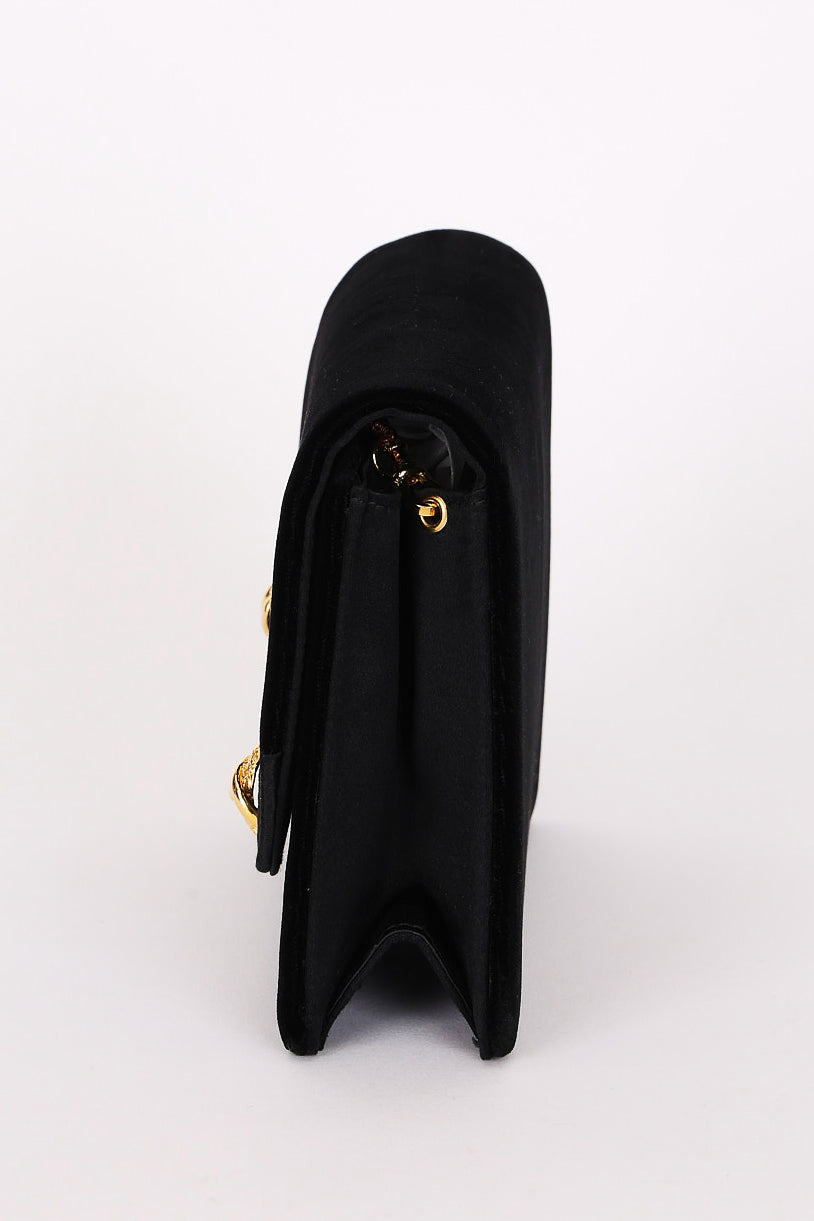 Gucci Velvet Clutch with Chain