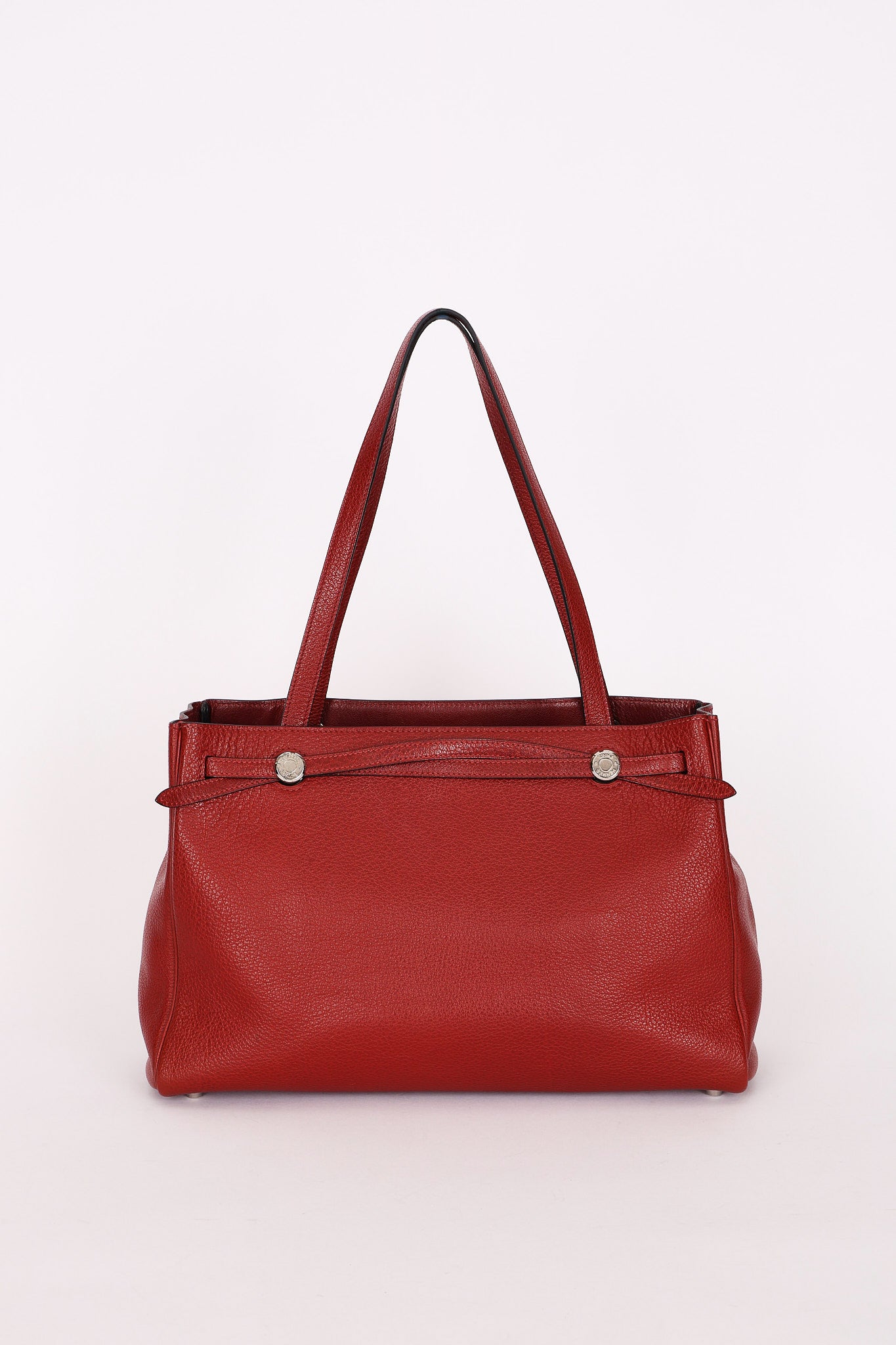 Hermès Cabana Tight Tote Rouge H Buffle Skipper PHW