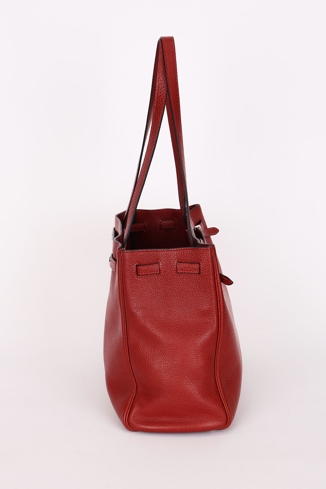 Hermès Cabana Tight Tote Rouge H Buffle Skipper PHW