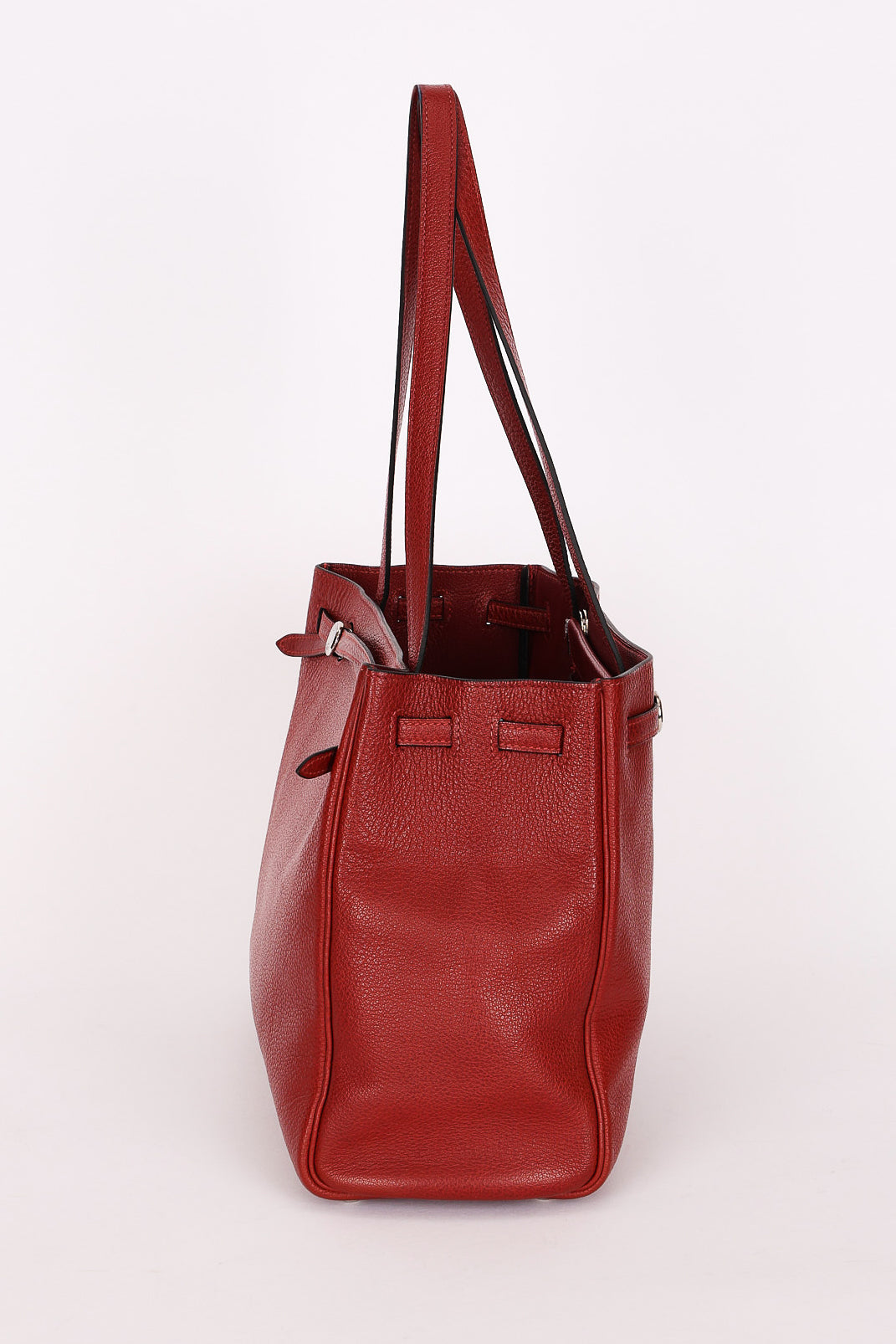 Hermès Cabana Tight Tote Rouge H Buffle Skipper PHW