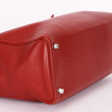 Hermès Cabana Tight Tote Rouge H Buffle Skipper PHW