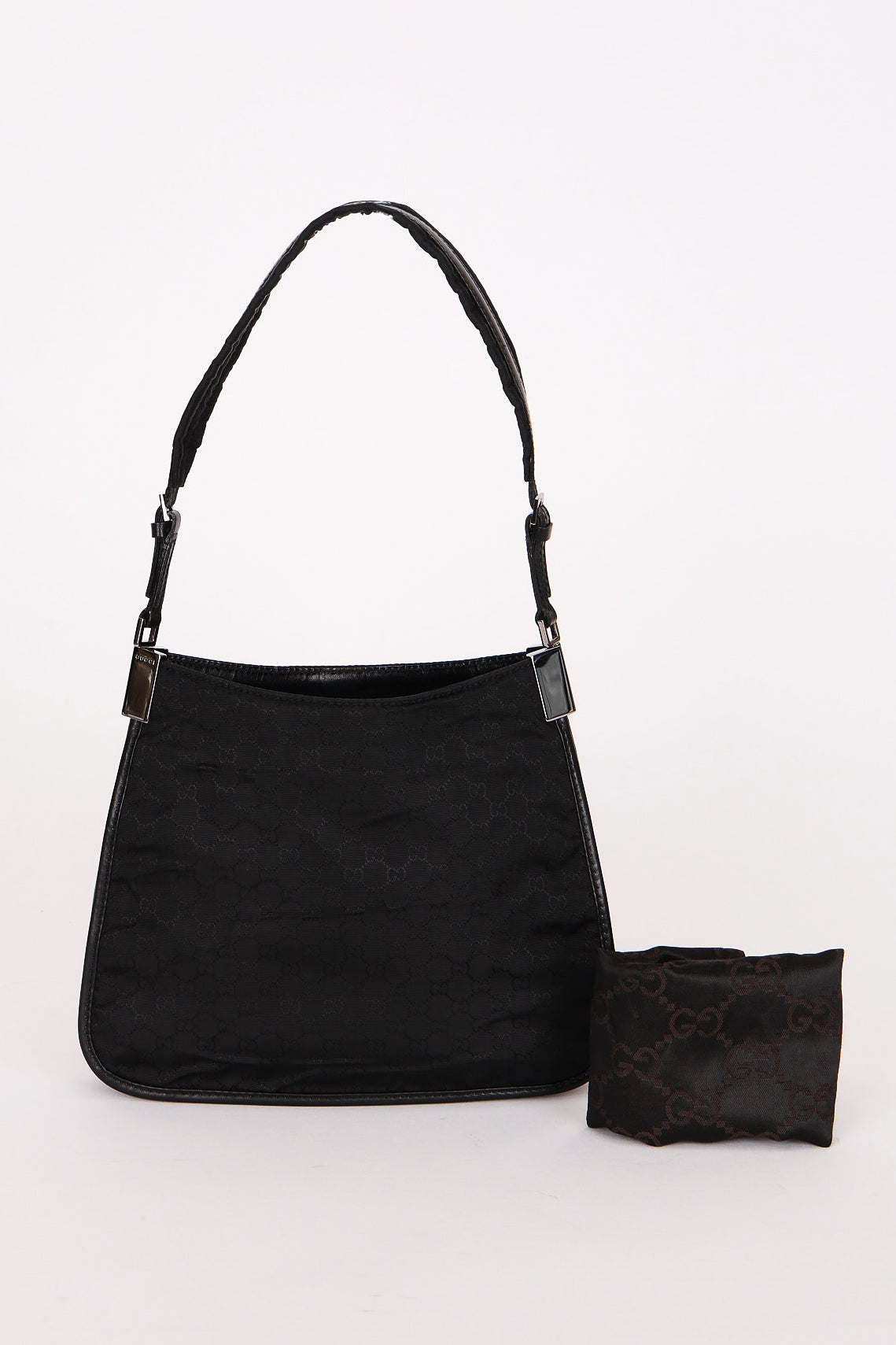 Gucci Micro GG Nylon Flat Shoulder Bag