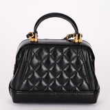 Chanel Mini Cocodoc Top Handle Bag Black Calfskin AGHW