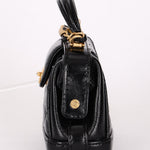 Chanel Mini Cocodoc Top Handle Bag Black Calfskin AGHW