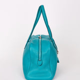 Hermès Victoria Bleu Turquoise Clemence PHW 2014