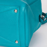Hermès Victoria Bleu Turquoise Clemence PHW 2014