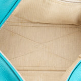 Hermès Victoria Bleu Turquoise Clemence PHW 2014