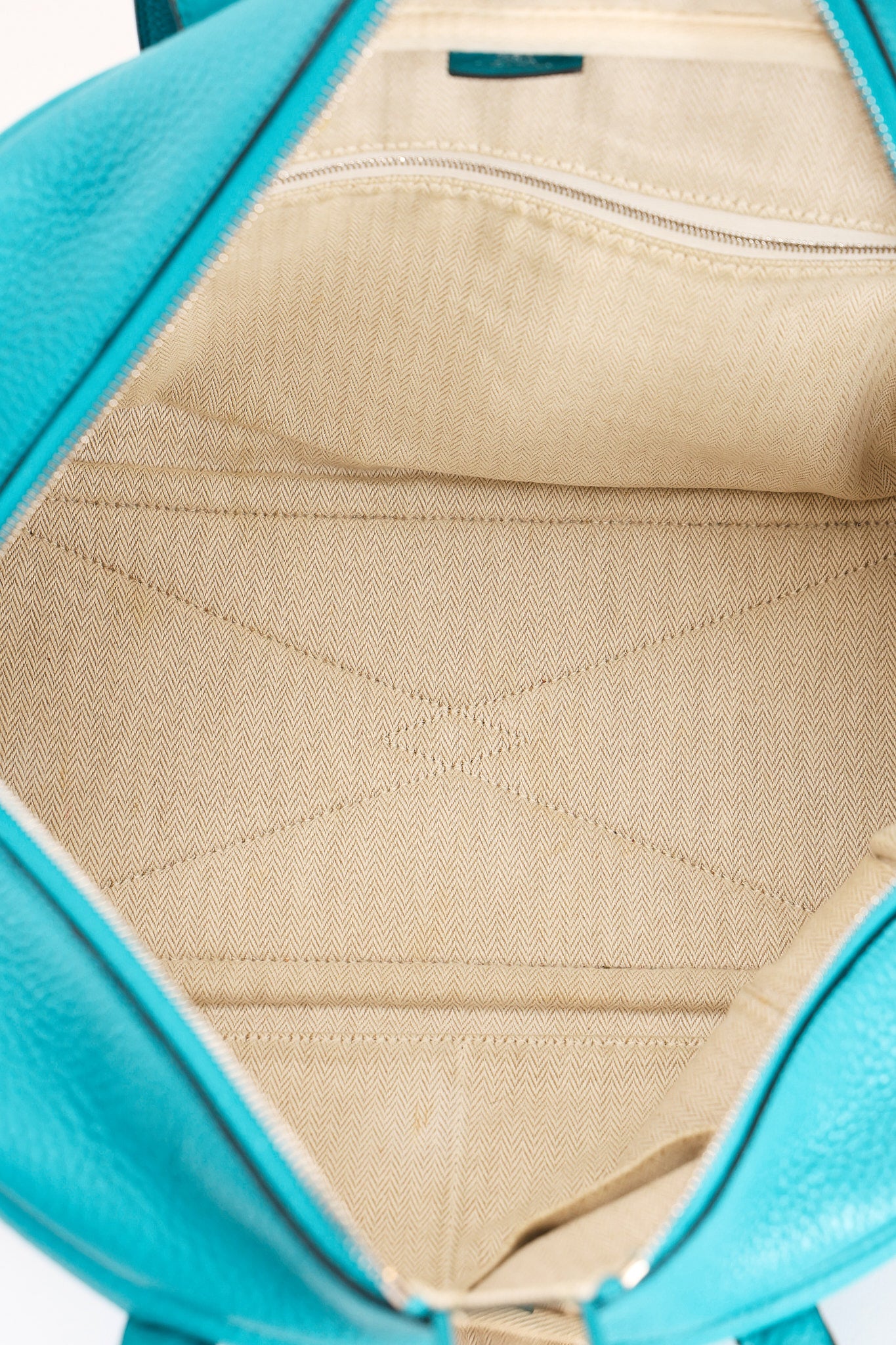 Hermès Victoria Bleu Turquoise Clemence PHW 2014