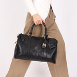 Chanel Timeless Boston Bag Black Caviar 24K GP