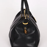 Chanel Timeless Boston Bag Black Caviar 24K GP