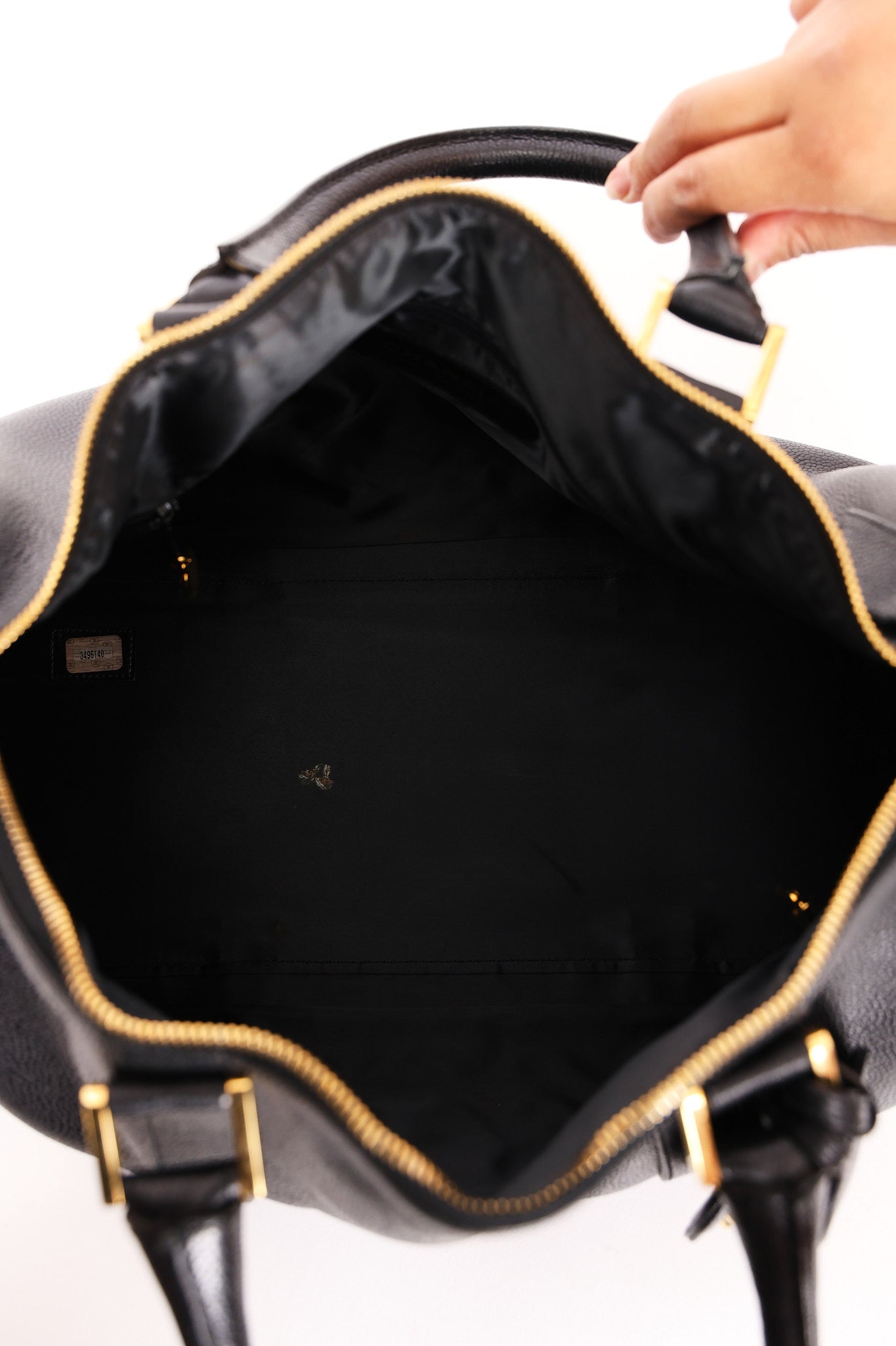 Chanel Timeless Boston Bag Black Caviar 24K GP