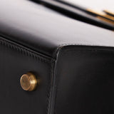 Hermès Kelly 28 Noir Box GHW 1977
