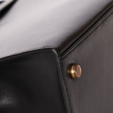 Hermès Kelly 28 Noir Box GHW 1977