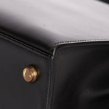 Hermès Kelly 28 Noir Box GHW 1977