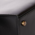 Hermès Kelly 28 Noir Box GHW 1977