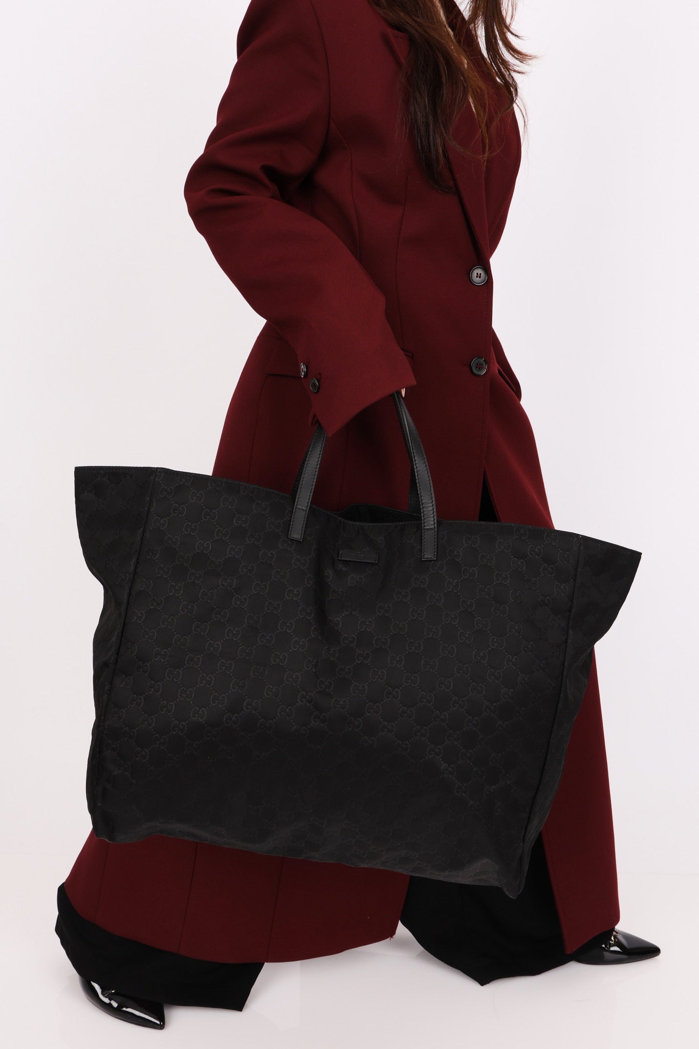 Gucci Large Monogram Nylon Tote