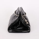 Chanel Mademoiselle Bowling Bag Black Patent SHW
