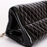 Chanel Mademoiselle Bowling Bag Black Patent SHW