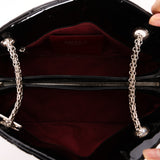 Chanel Mademoiselle Bowling Bag Black Patent SHW