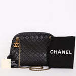 Chanel Mademoiselle Bowling Bag Black Calfskin AGHW