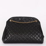 Chanel Mademoiselle Bowling Bag Black Calfskin AGHW