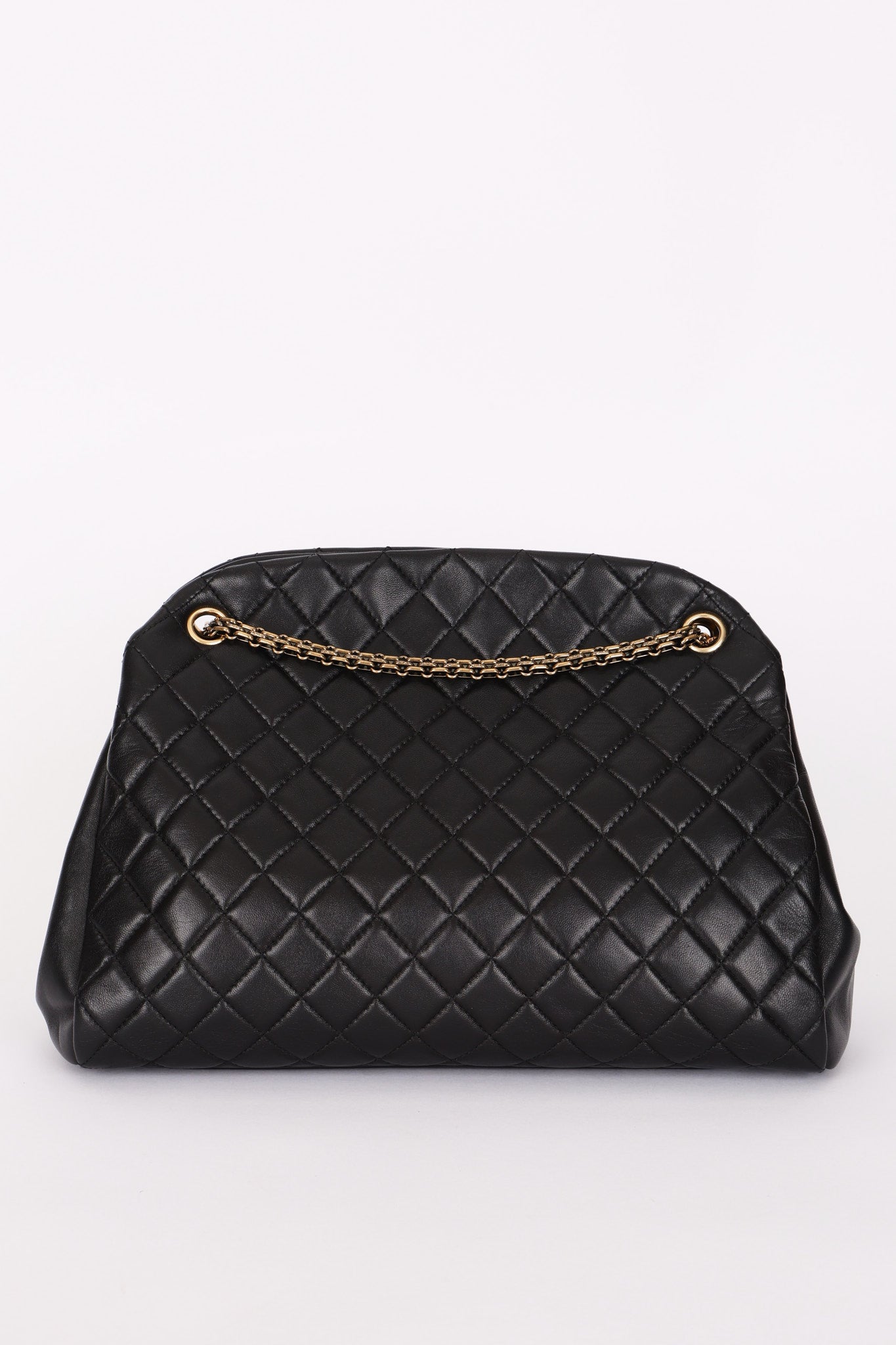 Chanel Mademoiselle Bowling Bag Black Calfskin AGHW