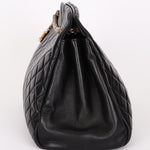 Chanel Mademoiselle Bowling Bag Black Calfskin AGHW